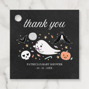 Süße Geist Halloween Baby Shower Danke schön Geschenkanhänger