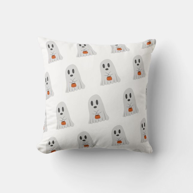 Süße Geist Halloween-Kunst Kissen (Vorderseite)