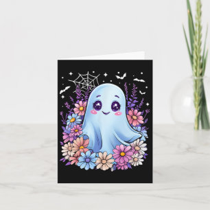 Süße Geister-Blumen-Halloween-Kostüm Mädchen Fraue Karte