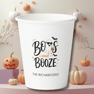 Süße Geister, Freunde und Alkohol Halloween Pappbecher