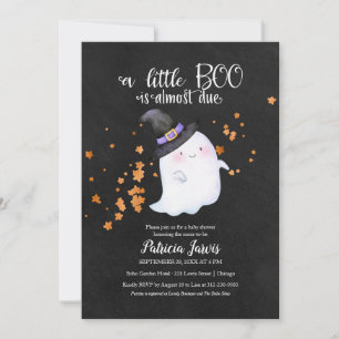Süße Geister-Halloween-Baby-Shower-Einladung Dankeskarte