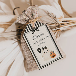 Süße Geister Halloween Baby Shower Geschenkanhänger