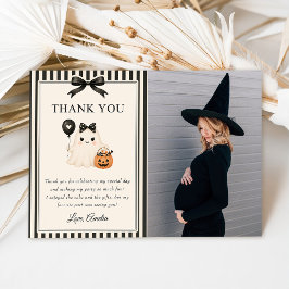 Süße Geister Halloween Geburtstagsfoto Dankeskarte