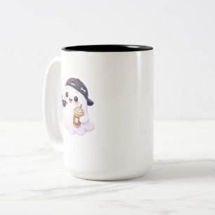 Süße Geister-Halloween-Kaffeetasse Gruselige Sai Zweifarbige Tasse