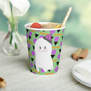 Süße Geister Halloween Konfetti-Papierbecher Pappbecher