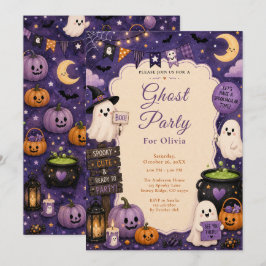 Süße Geister Halloween-Party Einladung