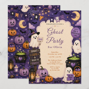 Süße Geister Halloween-Party Einladung