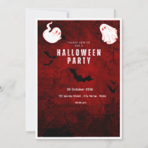 Süße Geister-Halloween-Party-Einladung