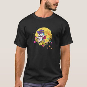 Süße Geister Hexe Gruseliges Einhorn Halloween-Par T-Shirt