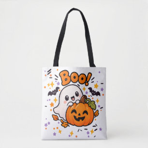 Süße Geister-Kürbis-Halloween-Tasche