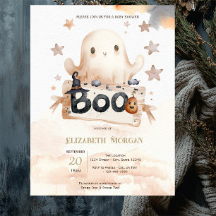 Süße Geister-Schleife Boo Baby Shower Einladung