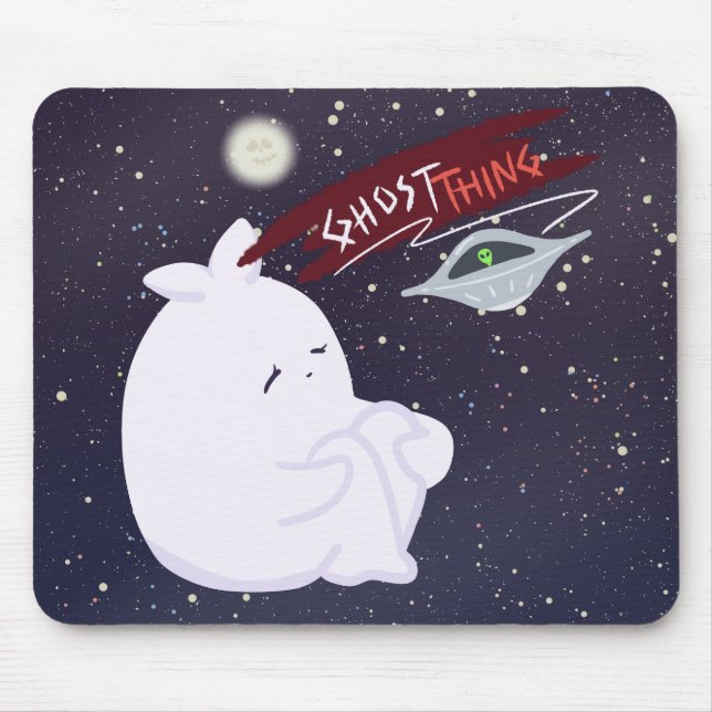 Süße Geister- & UFO-Mauspad Mousepad (Vorne)