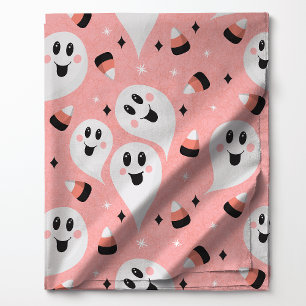 Süße Geister und Candy Corn Halloween Stoff