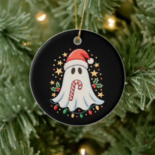 Süße Geisterlichter Baum Kuchen Frohe Weihnachten  Keramik Ornament