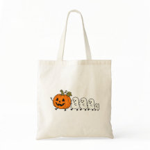 Süße Geisterparade Halloween-Katze Tragetasche