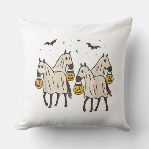 Süße Geisterpferde Halloween Süßigkeiten oder Saur Kissen