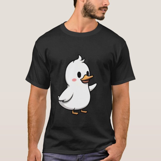 Süße Gekritzel-Ente T-Shirt (Vorderseite)