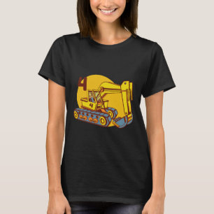 Süße gelbe Bagger-Maschinen T-Shirt