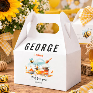 Süße gelbe Biene & Sonnenblume 1. Bienen-Tag Gebur Geschenkschachtel