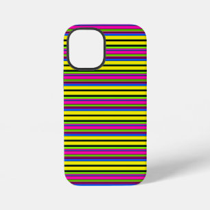 Süße gelbe bunte Streifen iPhone 12 Mini Hülle