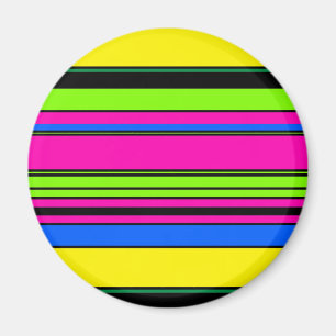 Süße gelbe bunte Streifen Magnet