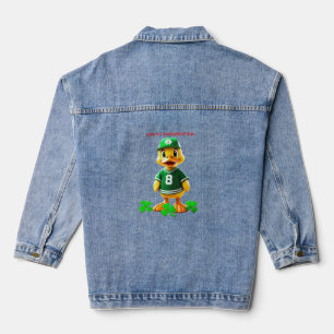 Süße gelbe Ente in Celtics-Trikot – Unreal Engine Jeansjacke