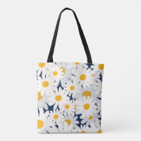 Süße gelbe Gänseblümchen Blumenmuster-Tasche