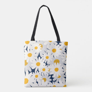 Süße gelbe Gänseblümchen Blumenmuster-Tasche