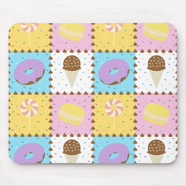Süße Gelüste-Mauspad Mousepad (Vorne)
