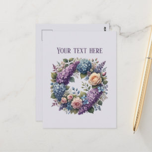 Süße gemischte Blumen individuell anpassbar Postkarte