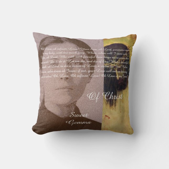 Süße Gemma Christi Kissen (Vorderseite)