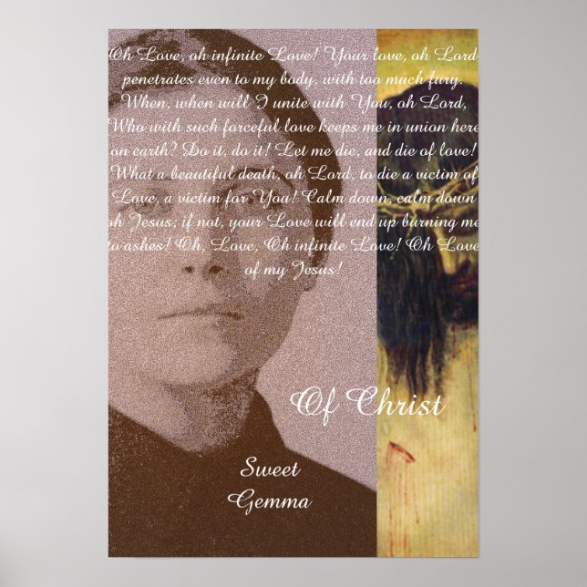 Süße Gemma Christi Poster (Vorne)
