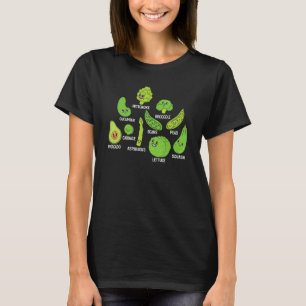 Süße Gemüse-Grafik Vegan Essen Veggie-Diät T-Shirt