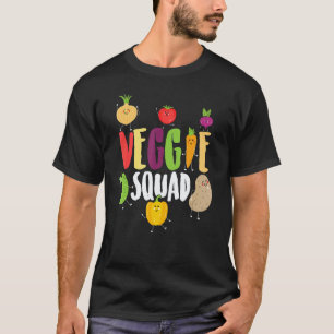 Süße Gemüsemänner Frauen Gesunde Gemüse-Truppe Veg T-Shirt