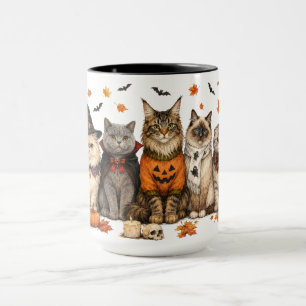 Süße/Gemütliche Halloween-Katze Tasse