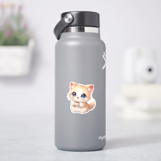 Süße gemütliche Kitty-Kaffeetassen-Vinyl-Aufkleber Aufkleber