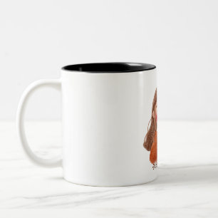 Süße gemütliche Mädchen-Kaffeetasse Zweifarbige Tasse
