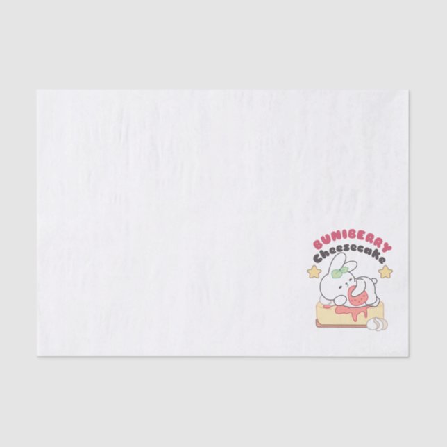 Süße Geniessen: Buniberry Cheesecake Delight Seidenpapier (Vorderseite)