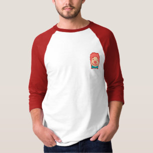 Süße gepixelte Clownsgesicht-Wurfkissen-Golftücher T-Shirt