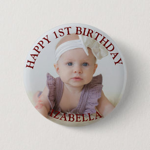 Süße Geschenke Alles Gute zum 1. Geburtstag Button