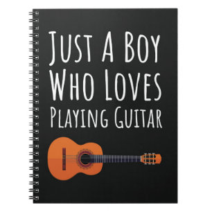 Süße Geschenke für Gitarre spielende Baby-Jungs un Notizblock