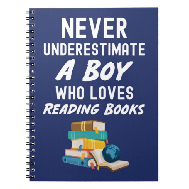 Süße Geschenke in Navyblau für Baby Jungen zum Les Notizblock (Vorderseite)