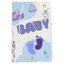 Süße Geschenktasche für Baby Shower