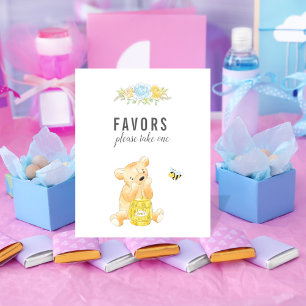Süße Geschenktisch-Junge-Teddybär-Baby-Party Poster