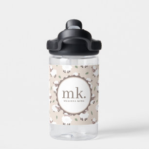 Süße geschlechtsneutrale Schaf- und Lamm-Kindersch Trinkflasche