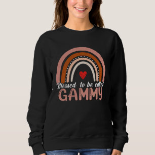 Süße, Gesegnete, Gammy Regenbogen-Frauen-Motte gen Sweatshirt