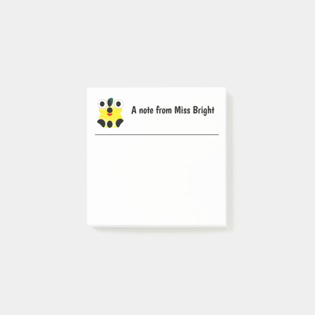 Süße Gesicht Post-It Notizen (Vorderseite)