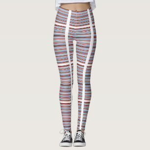 Süße gestreifte Leggings lang