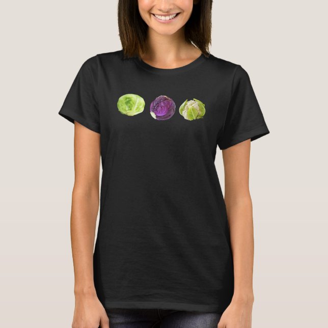 Süße gesunde Salat Essen grüne Gemüse Liebe Gemüse T-Shirt (Vorderseite)