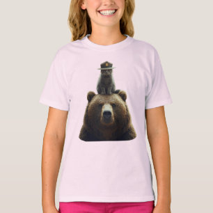 Süße getigerte Förster-Kinderbekleidung T-Shirt